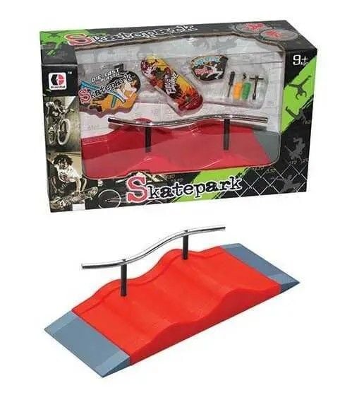 Фінгеборд скейт для пальців рук та скейтмайданчик  коробка 1810-2 Китай