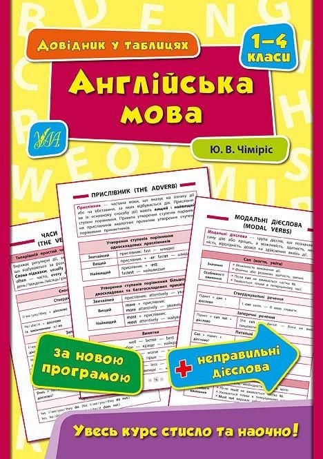 Книга довідник у таблицях Математика 1-4 класи 23,5*16,5см 844337 УЛА