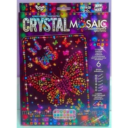 Блискуча мозаїка Crystal Mosaic коробка CRM-01-08 danko toys