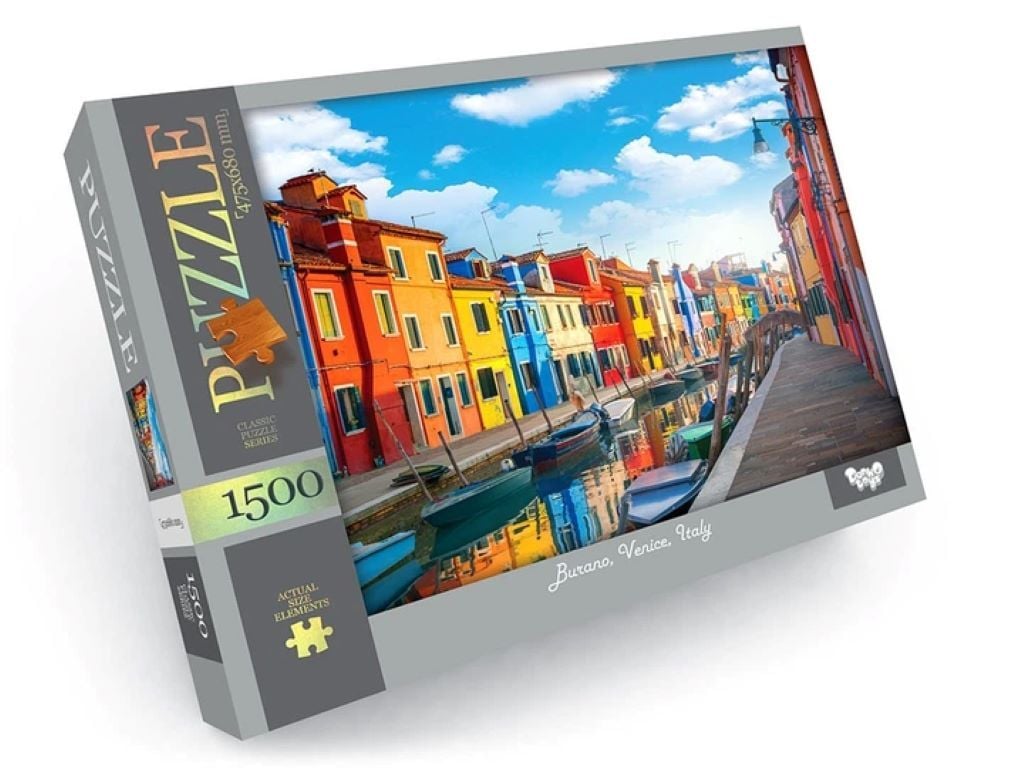 Пазли 1500д Burano Venice Italy 475*680 коробка 37*28*4см C1500-04-06 Danko toys