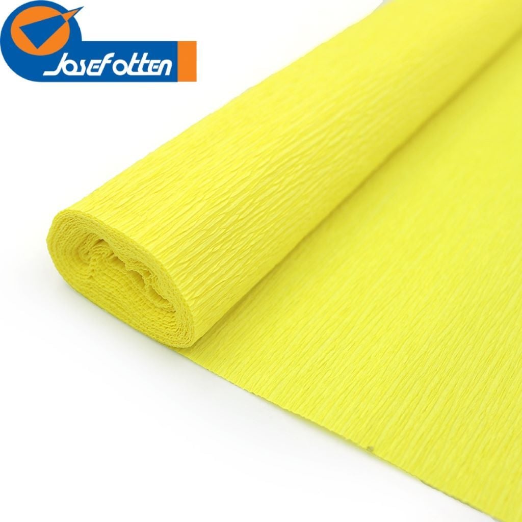 Папір крепований 150%  розтяжність жовтий 95,0г\м 50*200см у пакеті KR150-8030 Josefotten