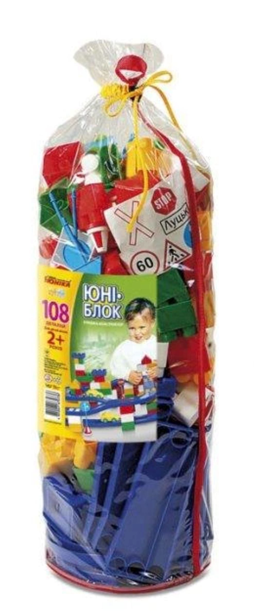 Конструктор Юні-блок 108ел в пакеті 64*22см 0132 Юніка