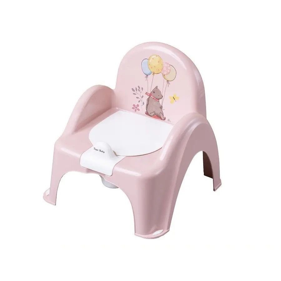 Горщик-стілець Ведмідь з кульками світло-рожевий пластм FF-007-107 TEGA  BABY