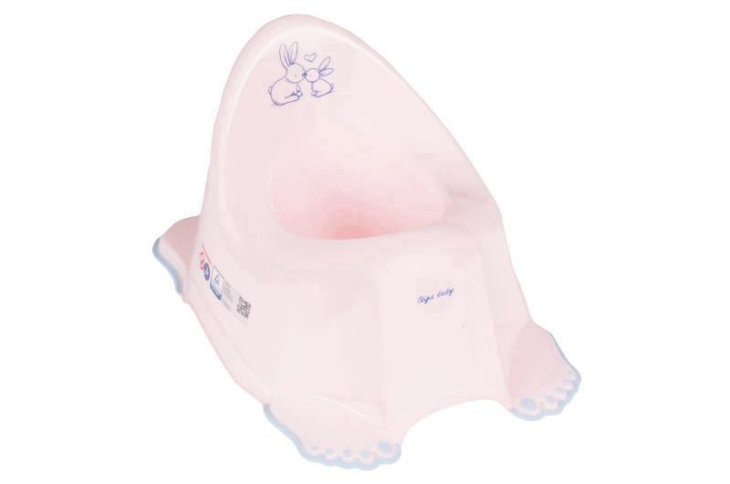 Горщик Зайченята з протиковзною гумою світло-рожевий KR-001-104 TEGA  BABY