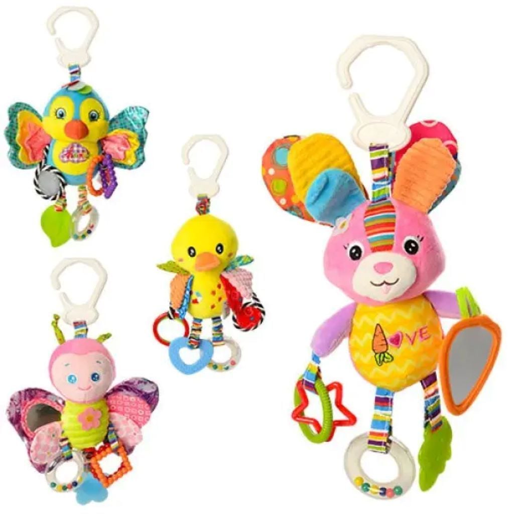 Брязальце підвіска на ліжко і візок Тварина гризунок мікс видів і кольорів у пакеті X12346 Китай