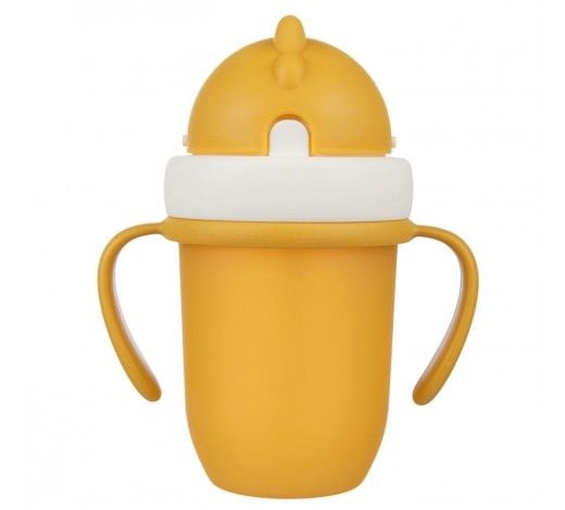 Поїльник з силіконовим трубочкою 210мл жовта 56/522_yel canpol