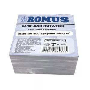 Папір для нотаток білий 400арк не  проклеєний 85*85мм MS0001 україна