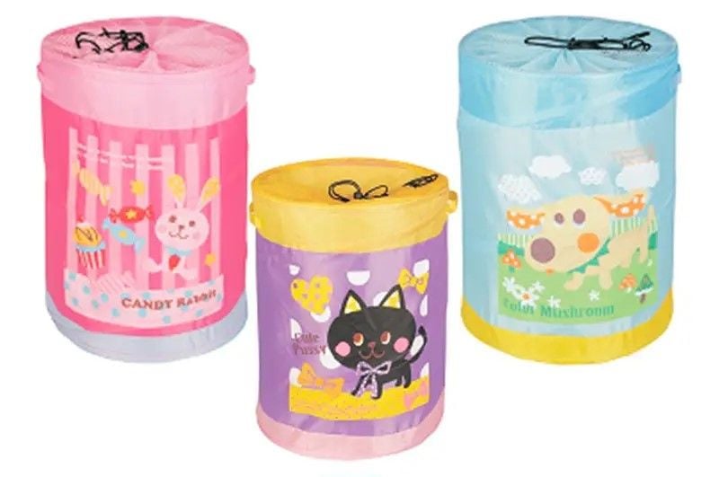 Кошик для зберігання іграшок кришка сітка зі шнурком 3види 35*42см пакет R3008-9-10 Китай