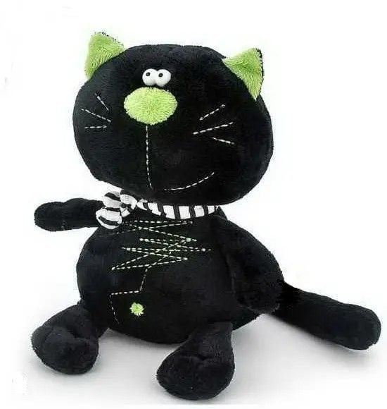 М'яка іграшка Кіт Батон чорний з шарфом 30 см 995968 Китай