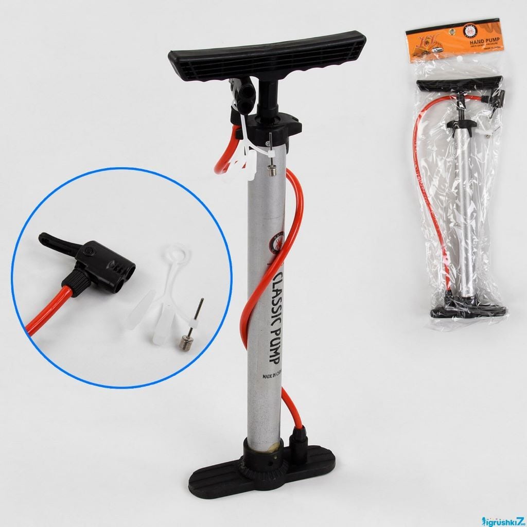 Насос велосипедний ножний 47см у пакеті C44608 Китай
