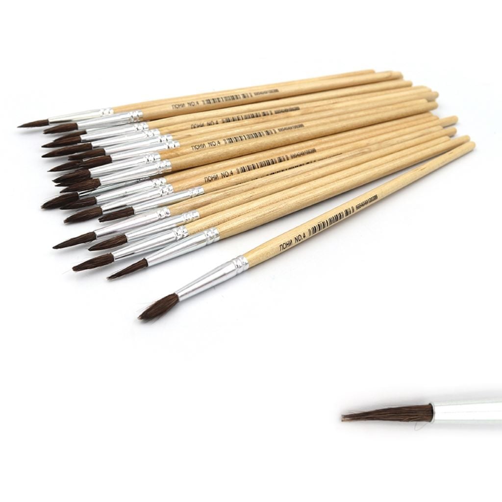 Пензлик Поні №4 круглий деревя'ний P-4 Josefotten