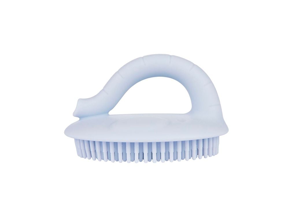 Силіконова губка для купання блакитна 9/115_blu canpol