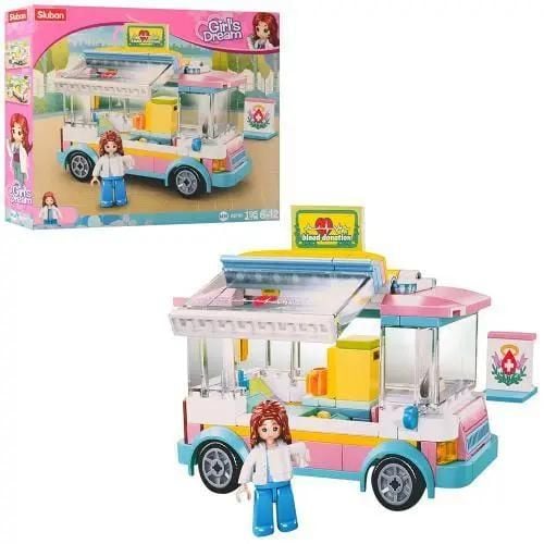 Конструктор типу лего 195д Cirls Dream  Автобус фігурки коробка 29*24*5см М38-В0797 sluban