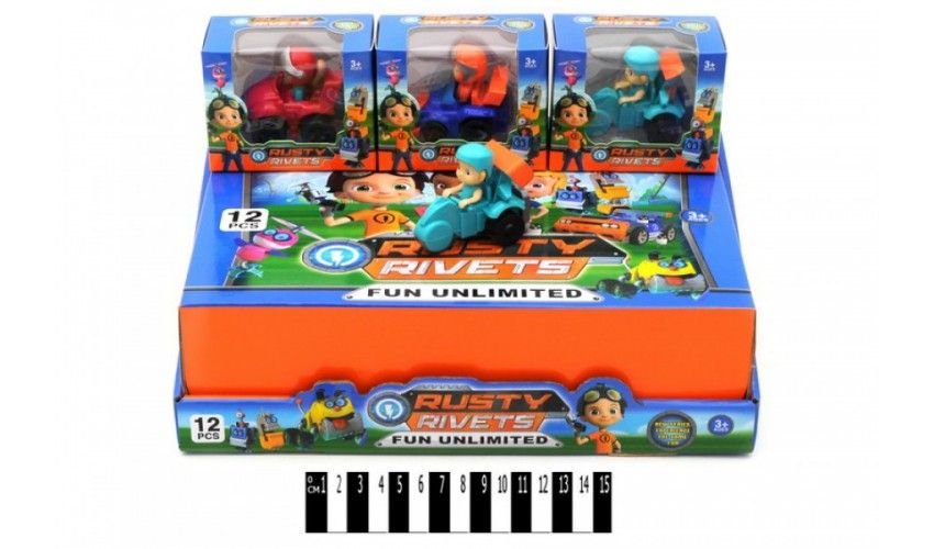 Машинка з героем  Rusty Rivets у коробці 553-236 Китай