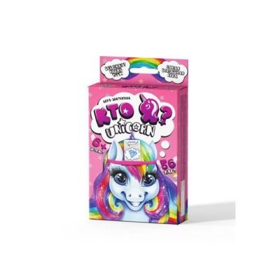 Настільна гра Хто я Unicorn укр 56 карток у коробці 15*9*2см HIM-05-01U Danko toys