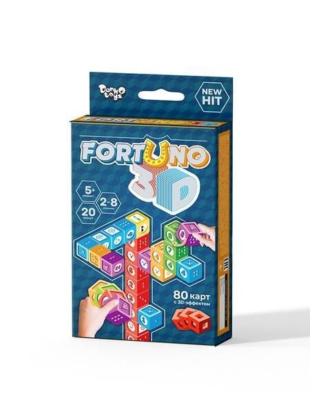 Настільна гра Fortuno 80 карт з 3D ефектом рос G-F3D-01-01 danko toys