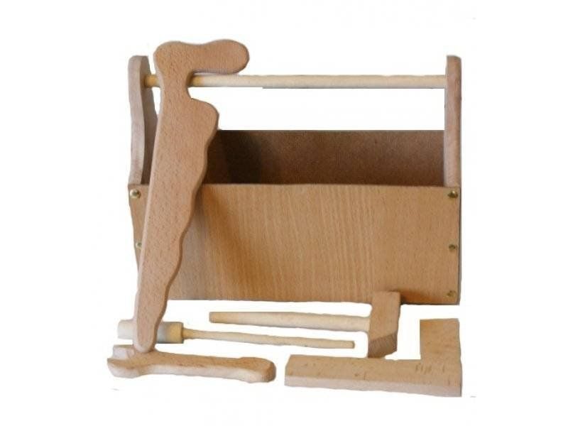 Набір Юний столяр 6 предметів дерево у дер.валізі у слюді 30*23*12см 172052 україна