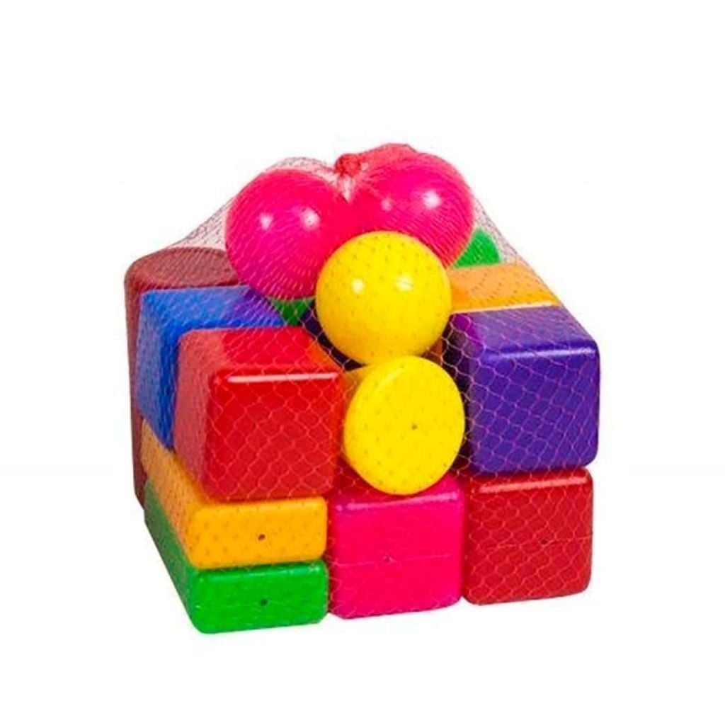 Кубики Сіті-лайф малий 1 18дет у сітці 102 Bamsic