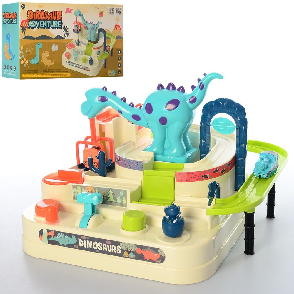 Паркінг Динозавр  2 потяги коробка 26,5*24,5*14,5см T102-88A Китай