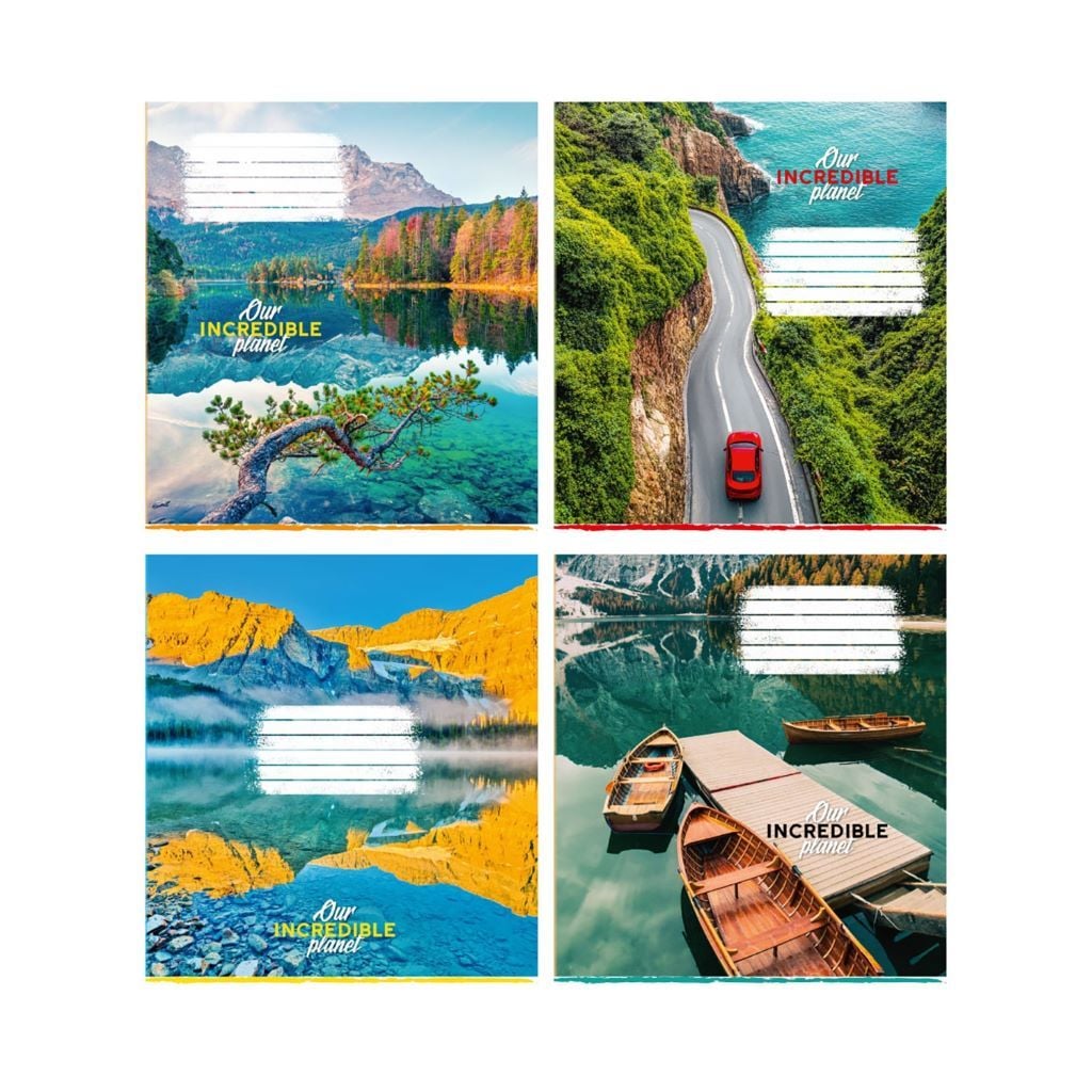 Зошит 36арк клітинка тверда обкладинка з малюнком 36К646 Поліграфіст