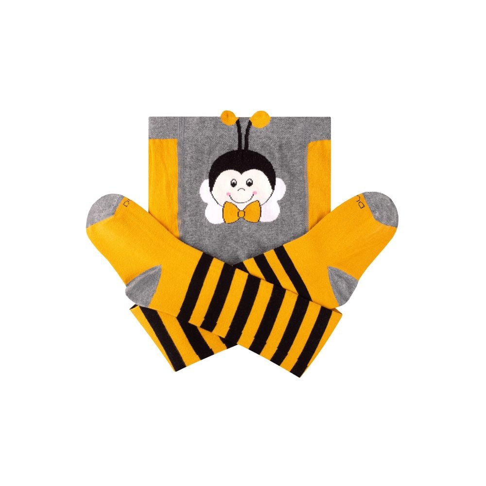 Колготи демісезон з малюнком бджілка жовті 4935 Duna 68-74р