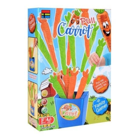 Настільна гра витягни моркву   відерце 20морквин в коробці 007-112 Китай
