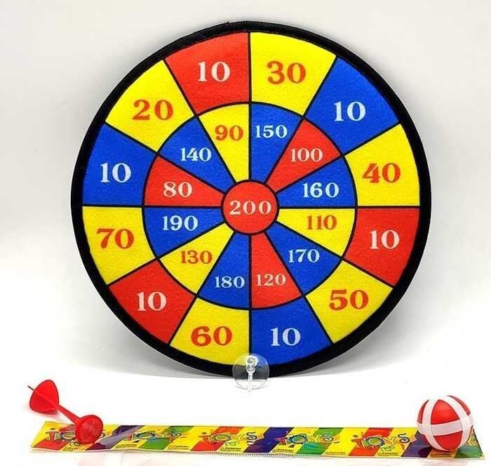 Дарц 28см на липучці м'ячик 1шт дротик   1шт в пакеті 36*3,5*36см 888-4 Китай