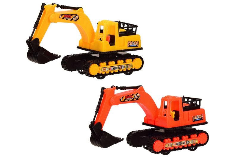 Машина Екскаватор пластик інерція 2кольори в пакеті 12*7*8см GC-190 Китай