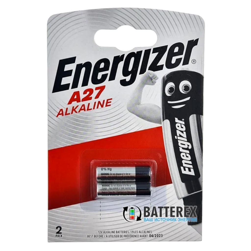 Батарейка мікро пальчік A27 12V 1шт Alkaline на планшете 2шт A27 Energizer