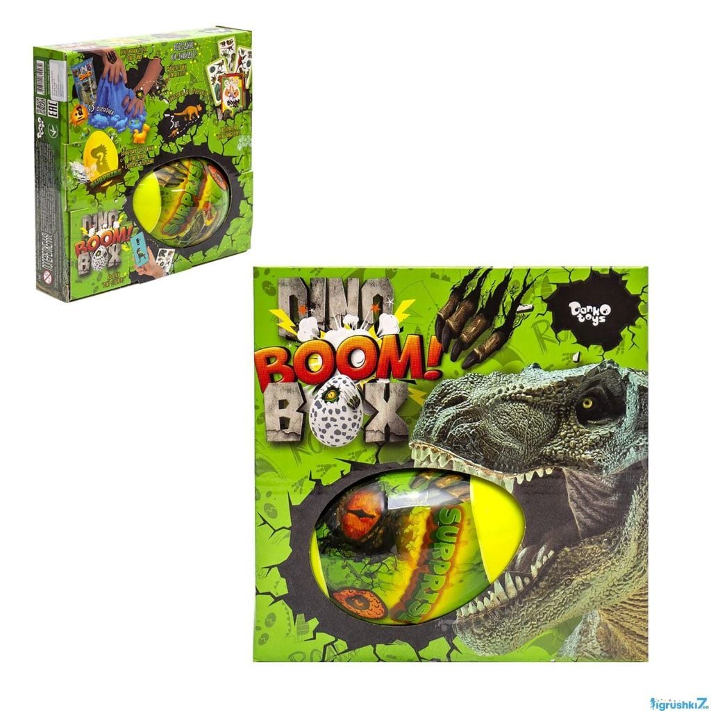 Креативна творчість Dino Boom Box яйце 7в1 у коробці DBB-01-01U Danko toys