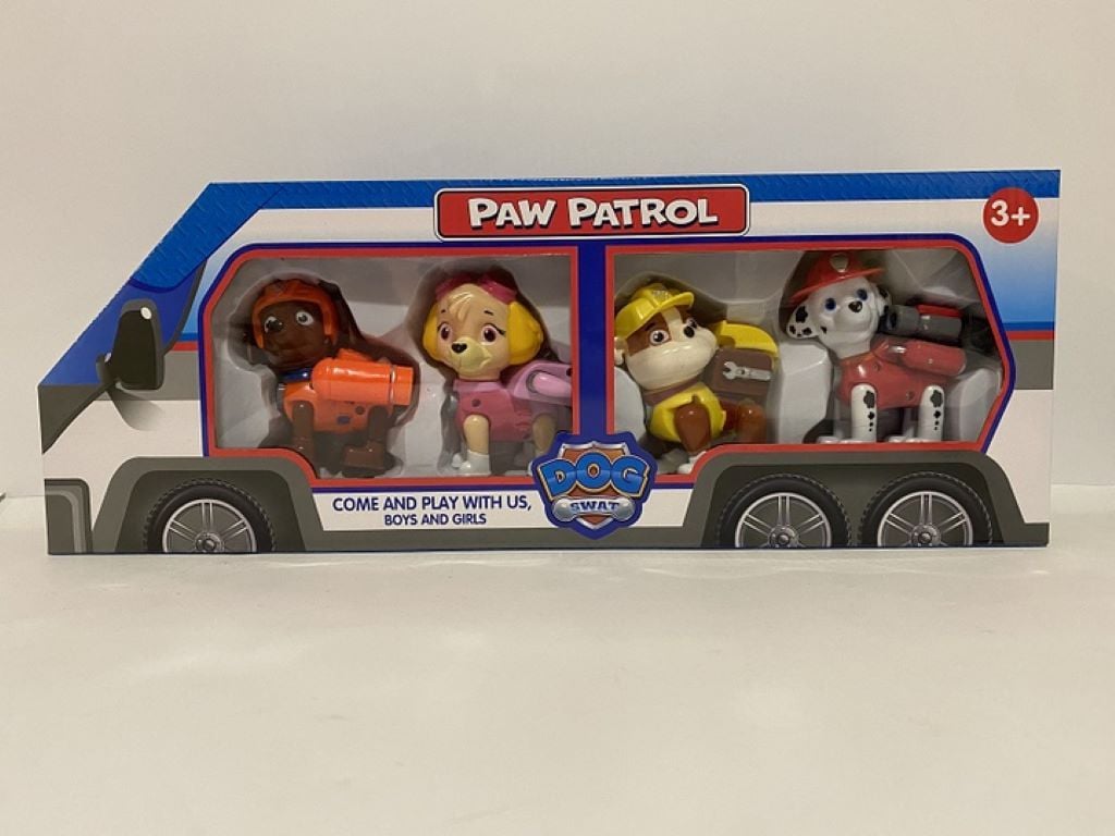 Герої цуценячий патруль набір 4шт коробка 40*10*15см 6057 Китай