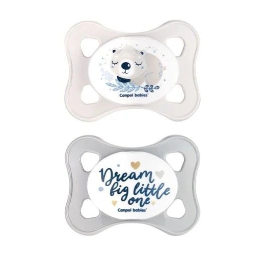 Пустушка силіконова міні симетрична 0-2м 2шт.в блістері 9,5*15см 23/910 canpol