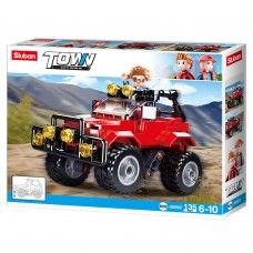 Конструктор  135дет Джип фігурка у коробці 24*19*4см M38-B0902 sluban