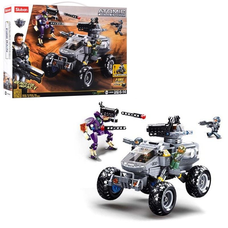 Конструктор Військовий транспорт,піхота 545ел фігурки в коробці 47*33*7см M38-B0996 sluban