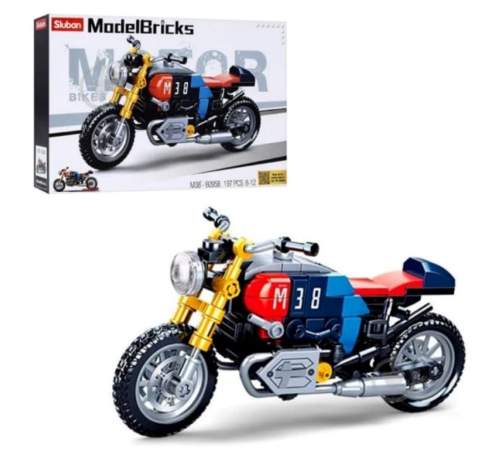Конструктор типу лего 197ltn ModekBricks мотоцикл в коробці 28*19*5см M38-B0958 sluban