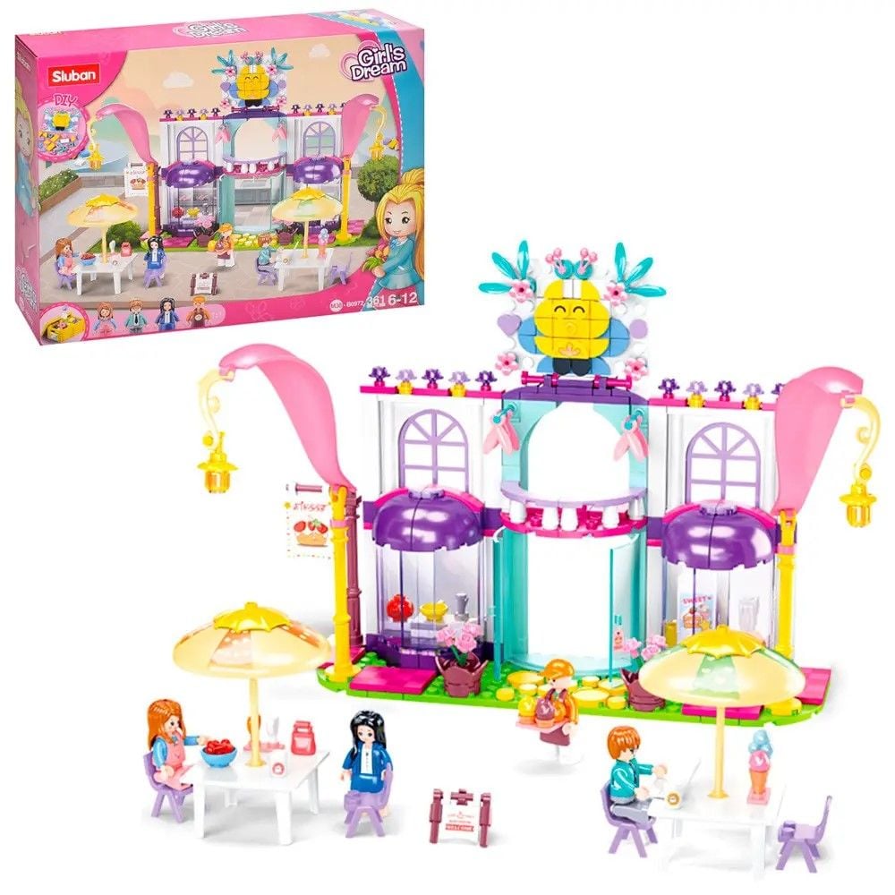 Конструктор Girls Dream 361д кафе меблі фігурки коробка 38*38,5*7см M38-B0972 sluban