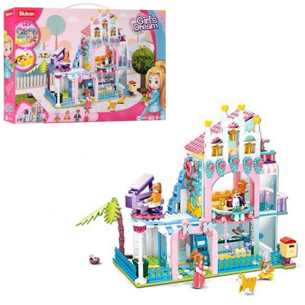 Конструктор типу лего 601дет Girls Dream дім меблі фігурки у коробці 47*33*7см M38-B0973 sluban