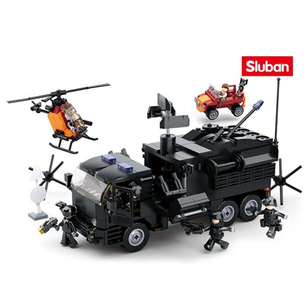 Конструктор 759ел вантажівка Police фігурка коробка 58*38.5*8см M38-B0773 sluban