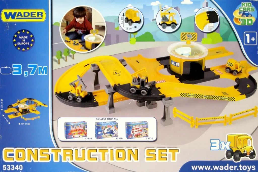 Паркінг Будтехніки 370см 3 машинки в коробці 59*39*15см 53340 wader