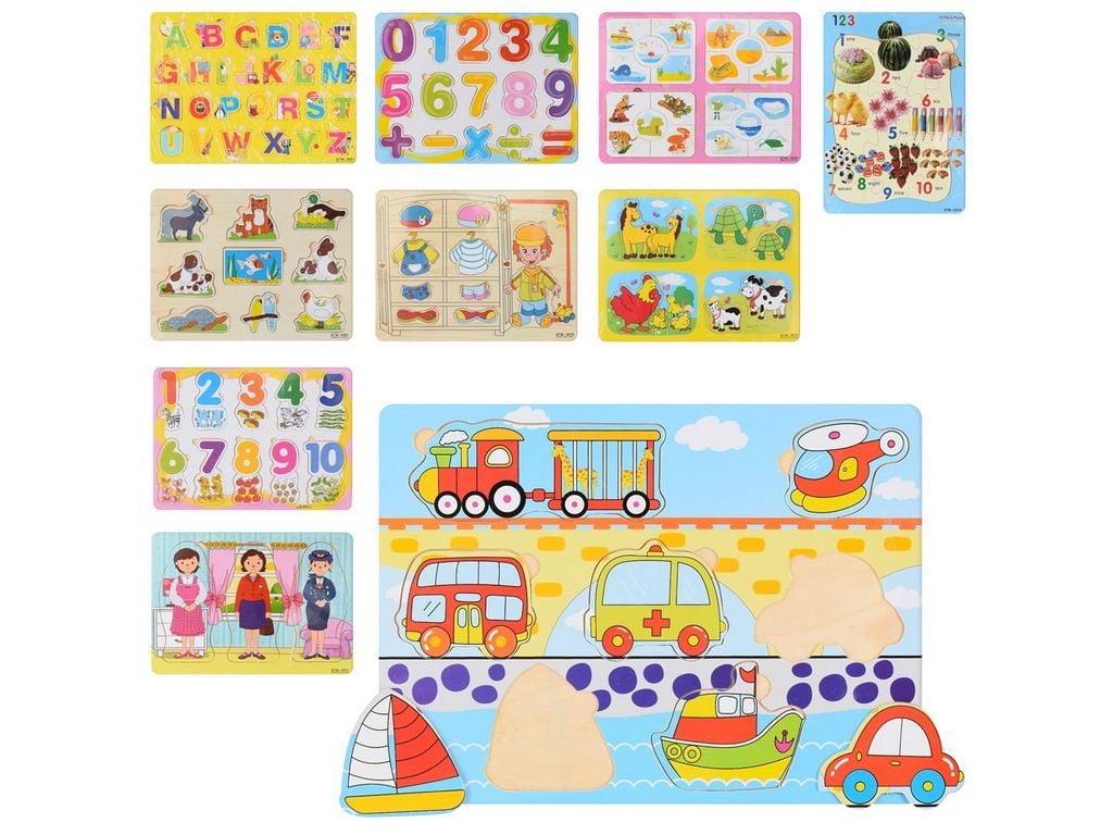 Дерево логіка пазл мікс видів плівка 30*22*0,5 см MD2919 Китай