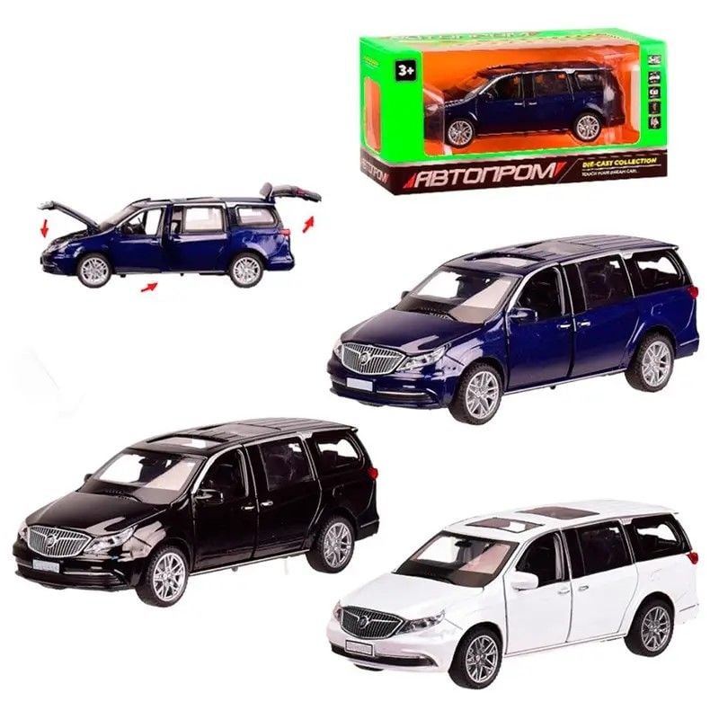 Машина металева 1:32 звук світло відкр двері коробка 20,5*9,5*9см 6611 Автопром