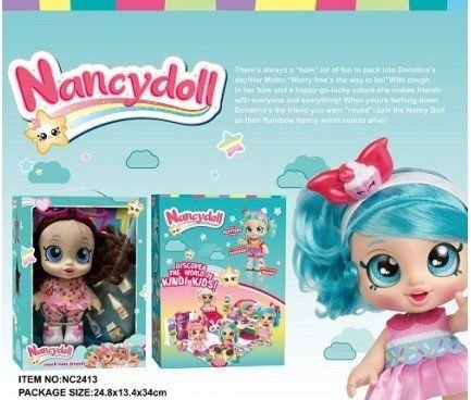 Лялька Nancydoll вініл  23см окуляри аксесуари коробка 27*21*12см NC2411 Китай