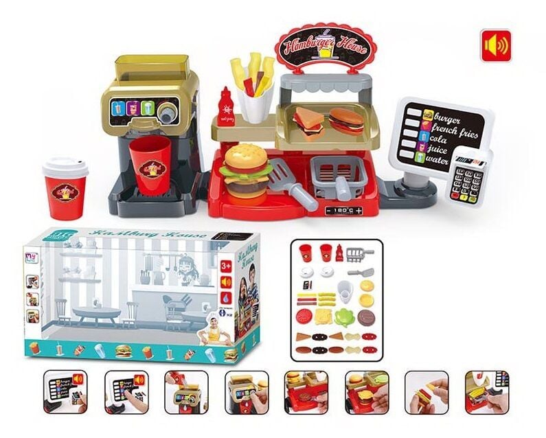 Набір для гри Фастфуд бат звук сівтло продукти коробка 43*21,5*12,5см 8899-1 Китай