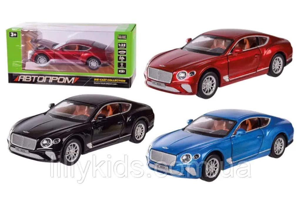 Машина металева 1:22 бат світло звук відкрив двері інерція коробка 29*15*14см 7571 Автопром