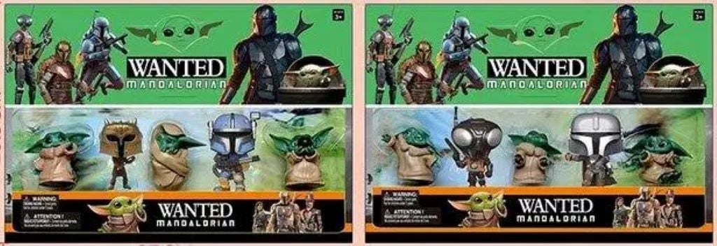 Герої Wanted Manoalorian 5шт на планшеті 37*25,5*5см 55838 Китай