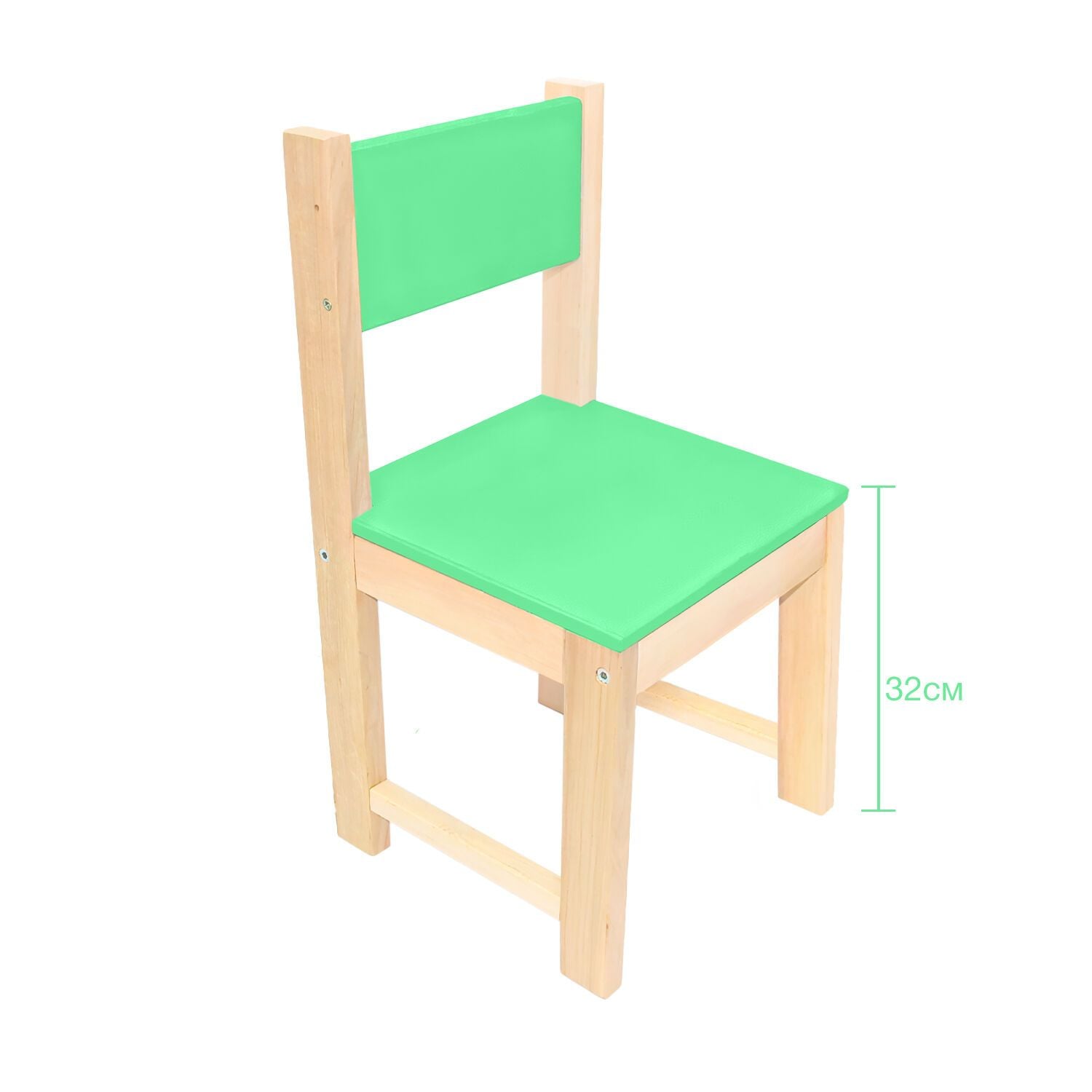 Стілець дерево рож/сал/блак/пома 25/32 Китай