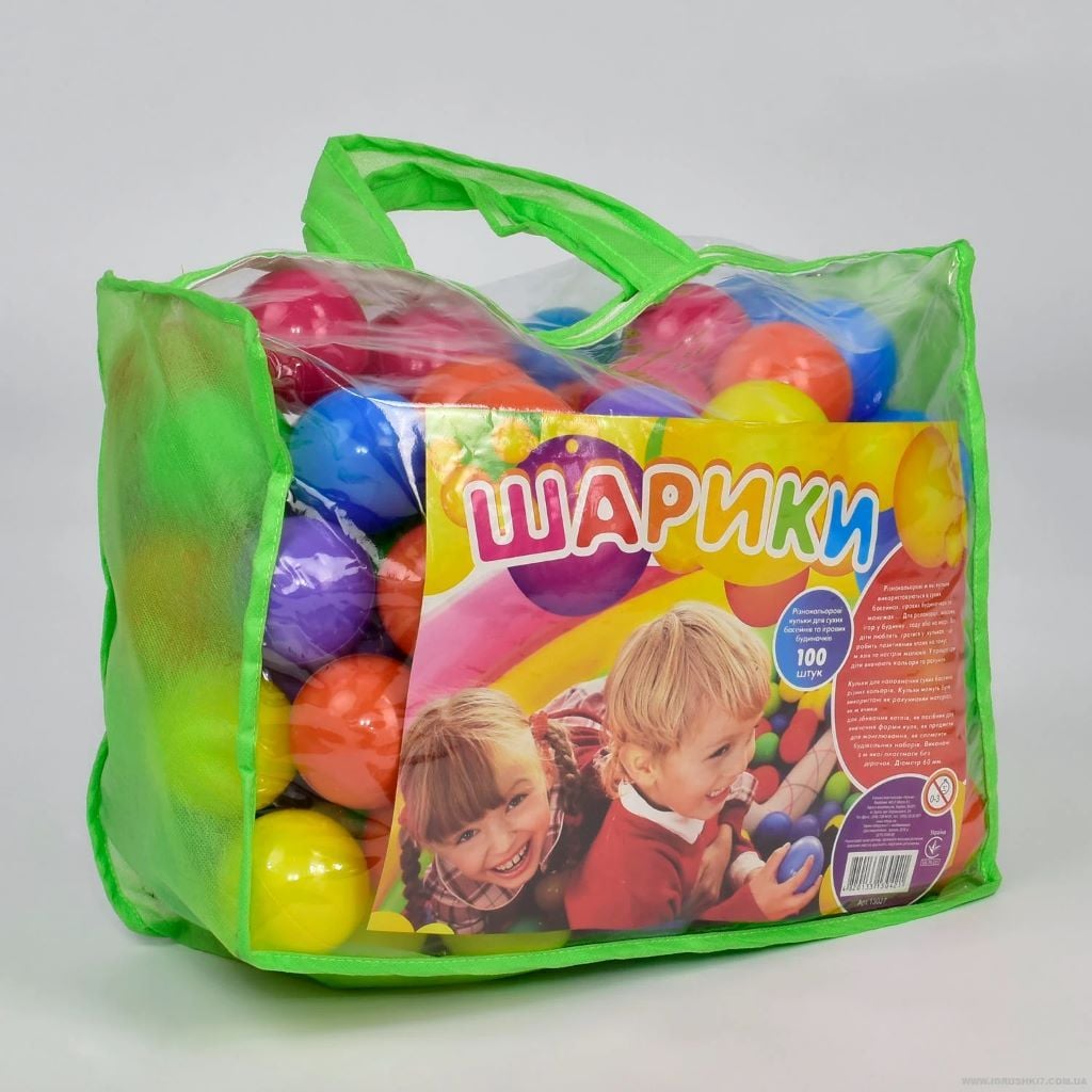 Кульки для сухого басейну 80мм 100шт в сумці 12024 mtoys мирза