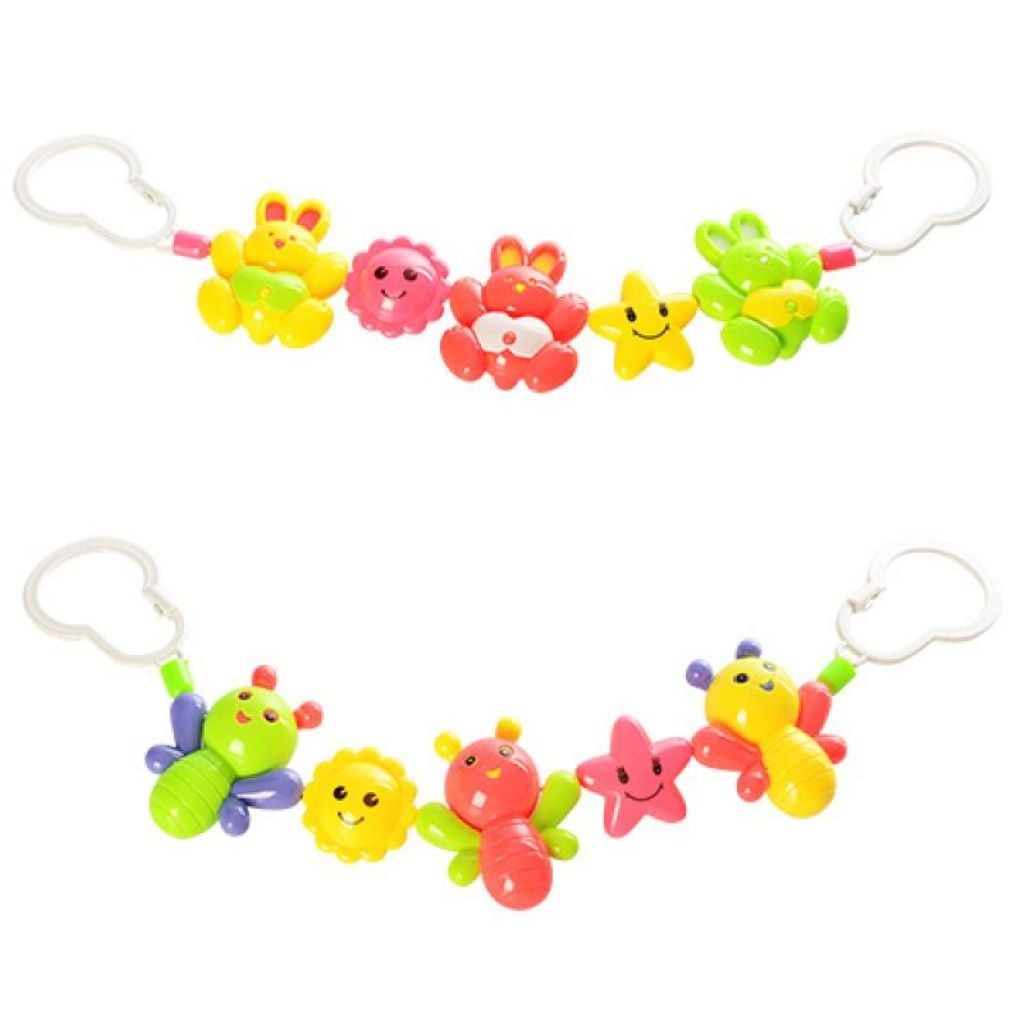 Брязкальце  на візочок 3шт в пакеті 25*8см 431EFG/430-9 Китай