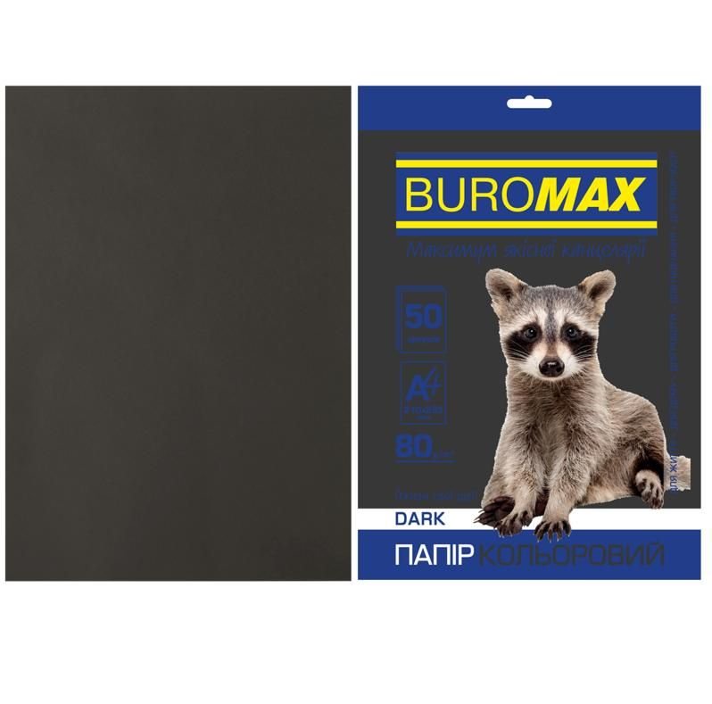 Папір кольровий А4 50арк Dark 2721450-99 Buromax