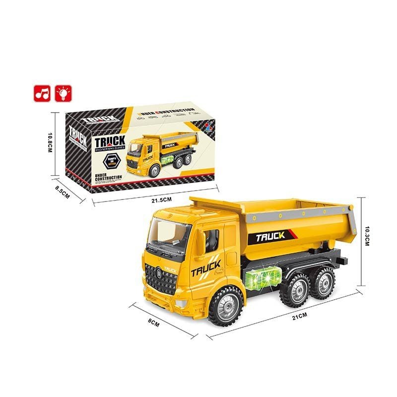 Машина  будтехніка на бат звук світло коробка 21,5*11*8,5см YF3091A Китай